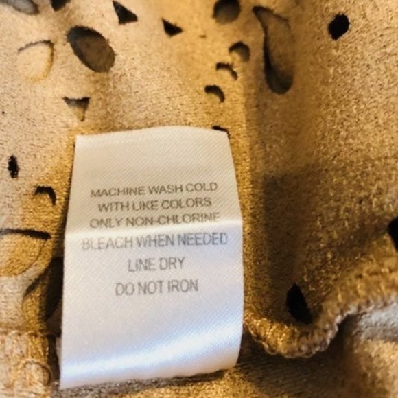 Faux Suede Ladies Cut Out Top - S - Picture 6 of 7